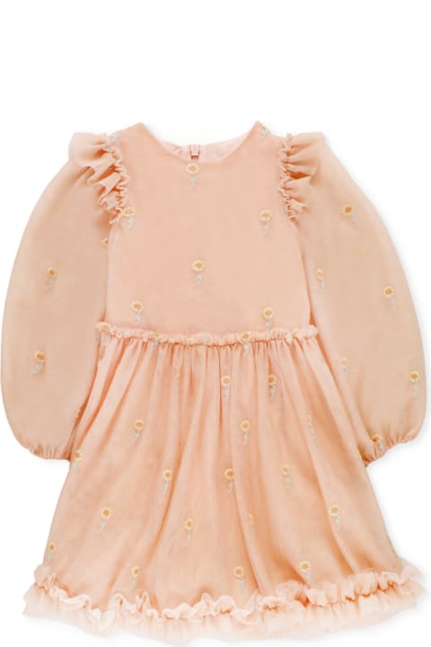 Stella McCartney Dresses for Baby Girls Stella McCartney Sunflower Embroidery Dress