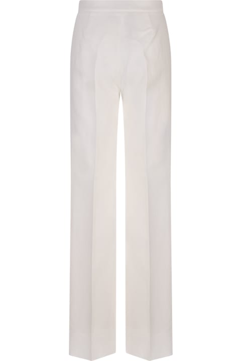 Max Mara Clothing for Women Max Mara White Brusson Trousers