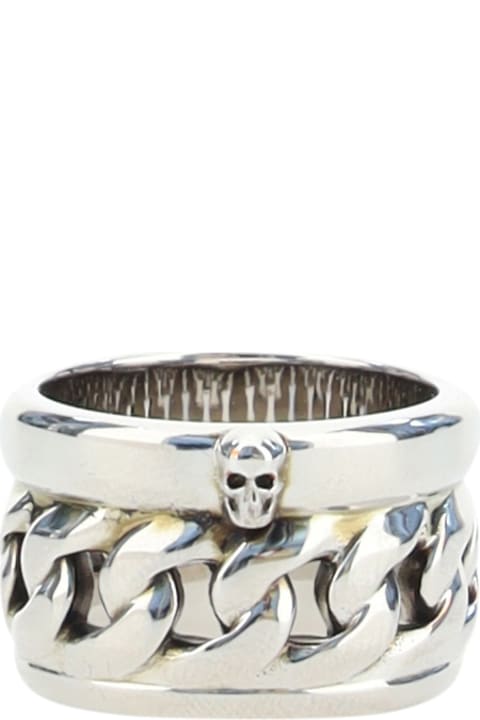 Jewelry for Women Alexander McQueen Dynamic Skull Ring