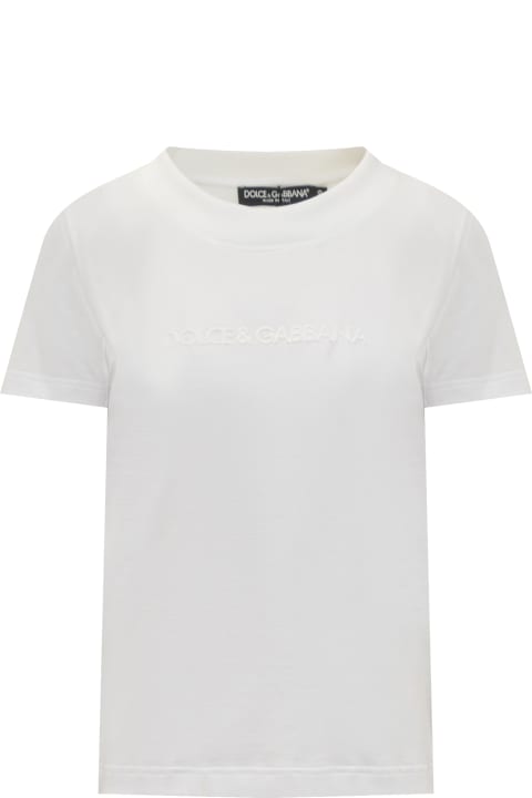 Dolce & Gabbana Women Dolce & Gabbana Cotton T-shirt With Logo