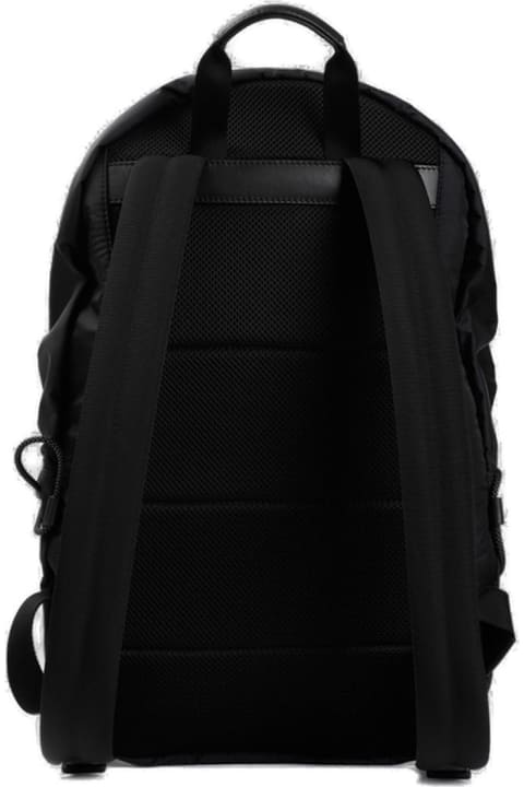 Bags for Men Moncler Logo Patch Zip-up Backpack
