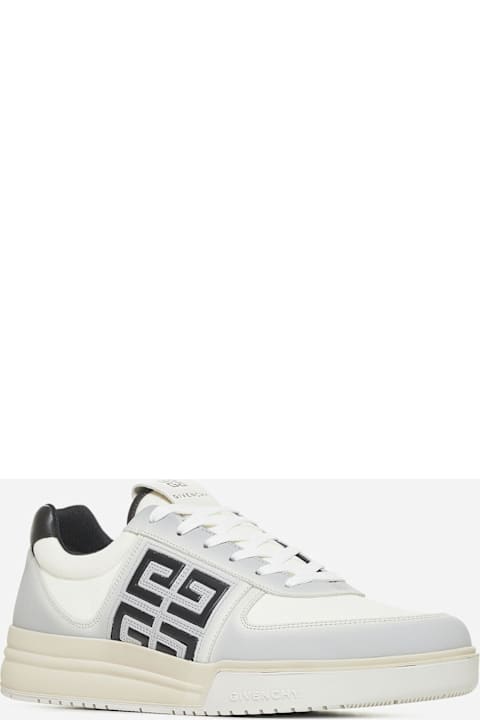 Givenchy for Men Givenchy G4 Leather And Fabric Sneakers