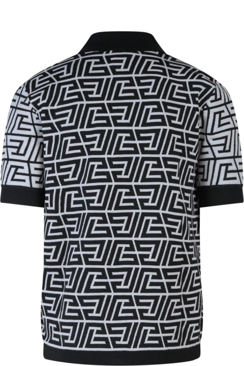 Balmain Clothing for Men Balmain Pyramid Monogram Polo Shirt