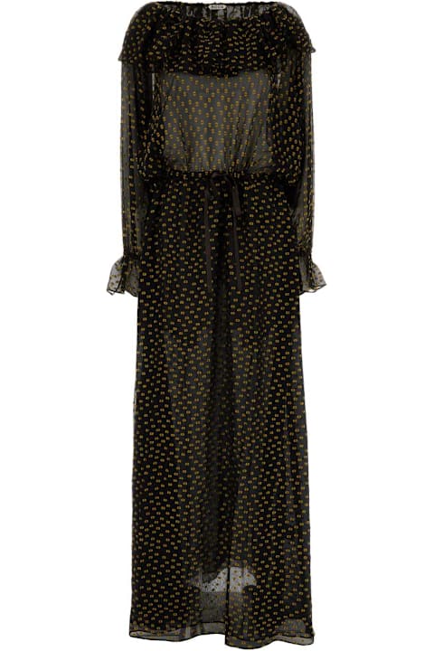 Bode for Kids Bode Embroidered Silk Blend Stadium Dress