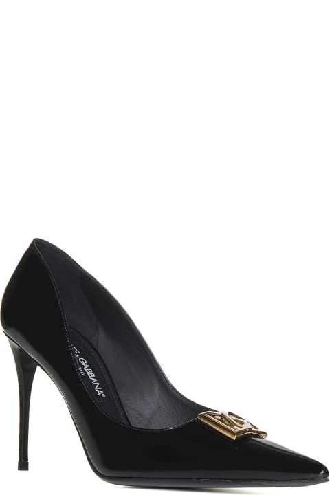 High-Heeled Shoes for Women Dolce & Gabbana Leather Decollete