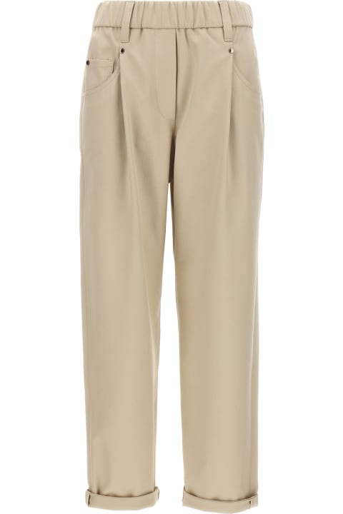 Clothing for Women Brunello Cucinelli Cotton Trousers