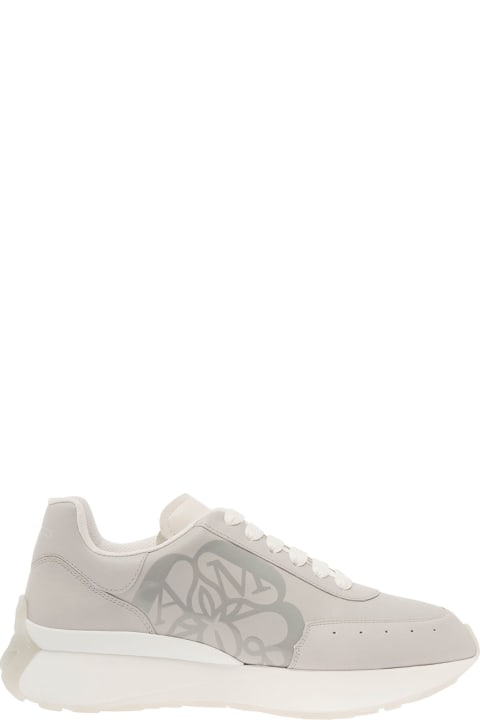 Shoes for Men Alexander McQueen Sneakers With Tonal Logo Print In Leather Man