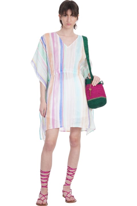 Dress In Multicolor Linen