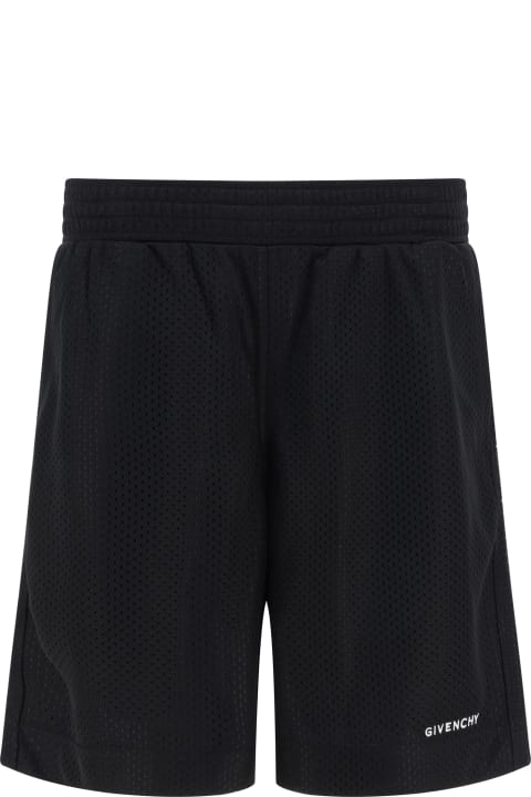 Fashion for Men Givenchy Black Mesh Givenchy Bermuda Shorts