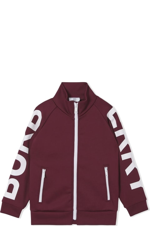 Oxblood Red Cotton Track Jacket