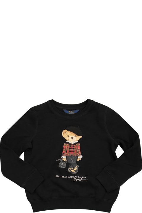 Sweaters & Sweatshirts for Girls Polo Ralph Lauren Bear Polo Sweatshirt