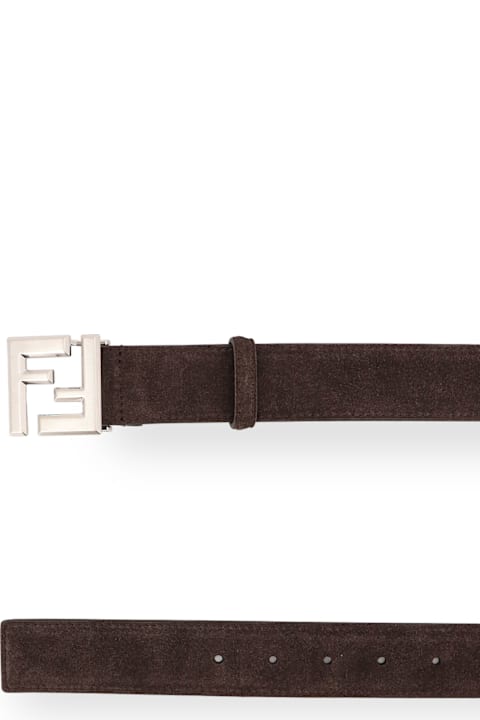 Homeware Fendi Squared Ff Suede Belt