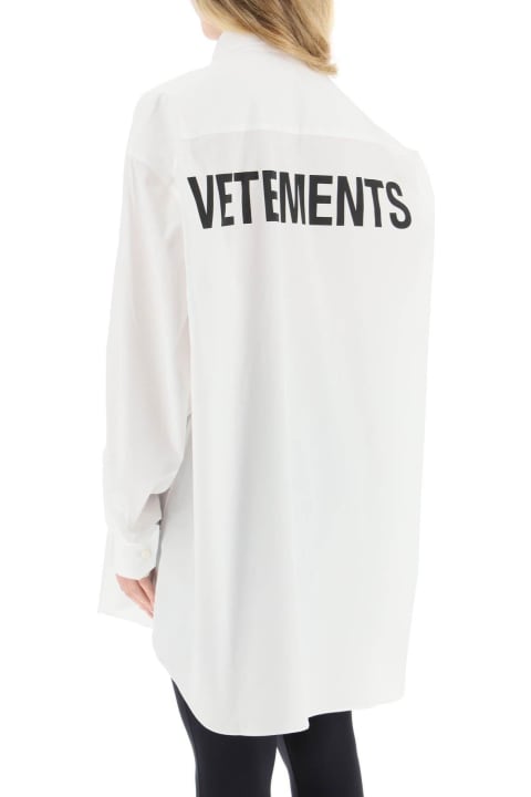 VETEMENTS for Men VETEMENTS Oversized Shirt With Back Logo