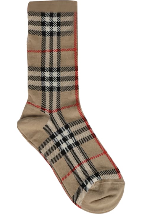 Burberry Underwear for Men Burberry Socks With Inlaid Vintage Check Weave