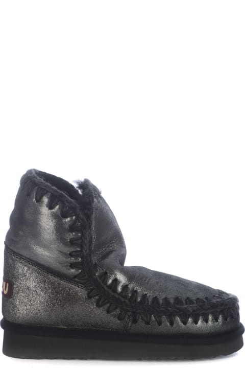 ウィメンズ新着アイテム Mou Ankle Boots Mou "eskimo18" Made Of Leather