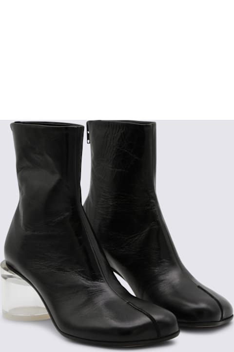 MM6 Maison Margiela Black Leather Boots