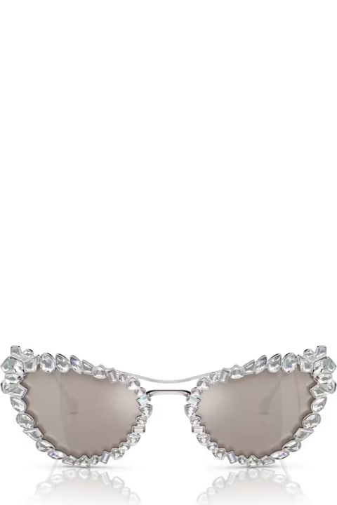 Swarovski Eyewear for Women Swarovski Sk7011 Silver Sunglasses