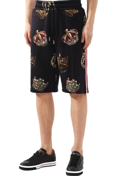 Dolce & Gabbana Pants for Women Dolce & Gabbana Logo Track Shorts