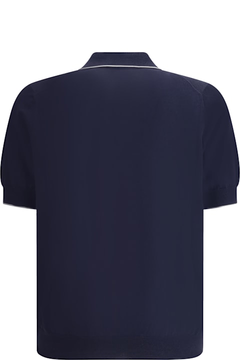 Topwear for Men Brunello Cucinelli Polo Shirt Whit Pocket