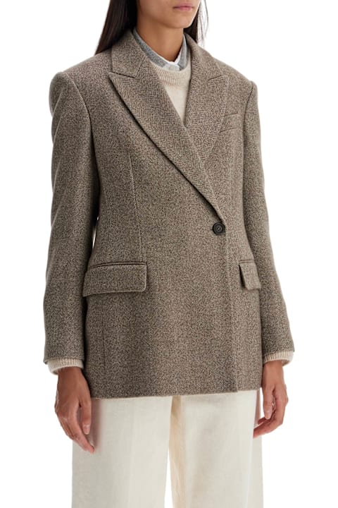 Coats & Jackets for Women Brunello Cucinelli 'carded Chevron Bl