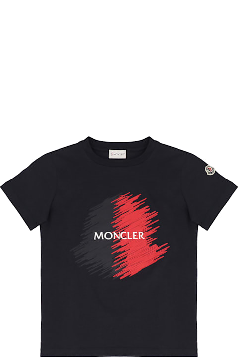 Sale for Kids Moncler Cotton Crew-neck T-shirt
