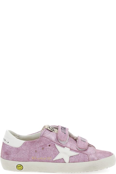 Shoes for Girls Golden Goose Old School Laminated Suede Upper Leather Star And Heel - Include Gtf