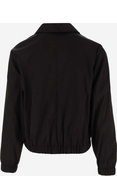 Ami Alexandre Mattiussi Coats & Jackets for Women Ami Alexandre Mattiussi Technical Fabric Jacket With Logo