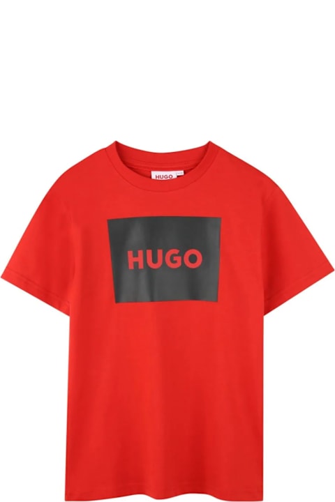 Hugo Boss for Kids Hugo Boss T-shirt Con Stampa