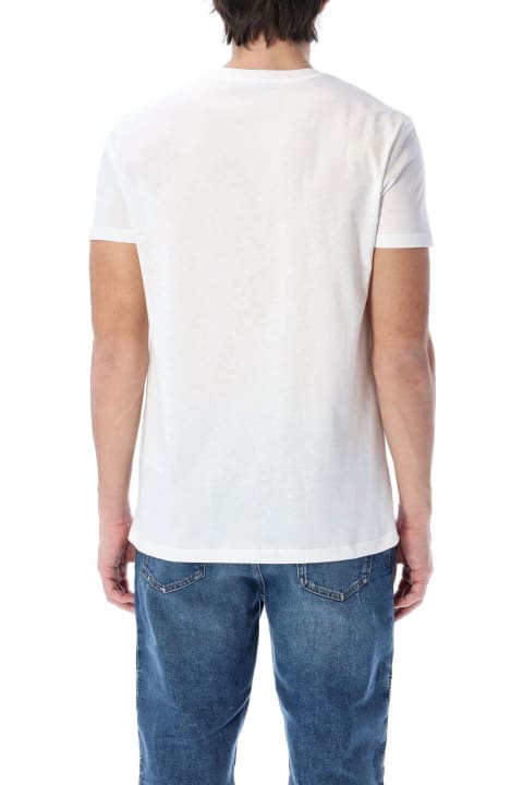 Balmain Clothing for Men Balmain Logo Embroidered Crewneck T-shirt