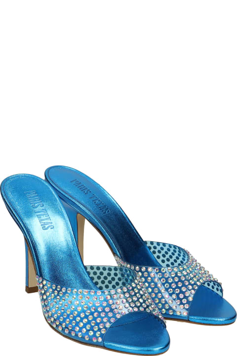 Holly Penelope Sandals In Blue Leather