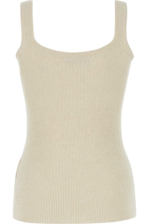 Valentino Garavani Topwear for Women Valentino Garavani Sand Silk Tank Top
