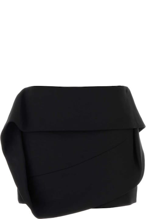 Homeware Ferragamo Black Viscose Blend Mini Skirt