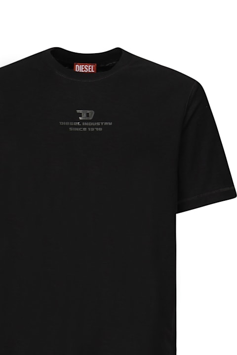 Diesel for Men Diesel Flamed T-shirt With Logo