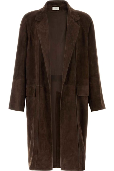 The Row for Kids The Row Chocolate Suede Hanto Coat
