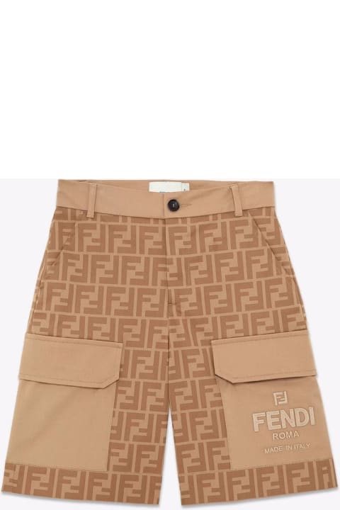 Fendi for Girls Fendi Fendi Kids Shorts Beige