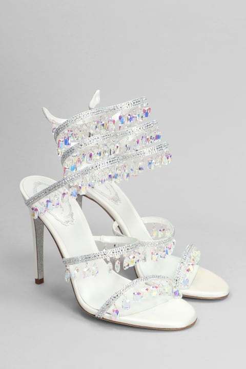Shoes for Women René Caovilla Chandelier Sandals In White Leather