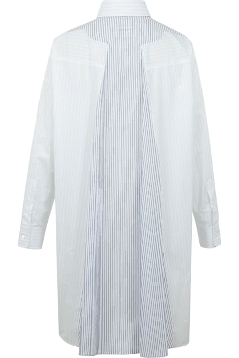 MM6 Maison Margiela for Women MM6 Maison Margiela Striped Buttoned Shirt Dress
