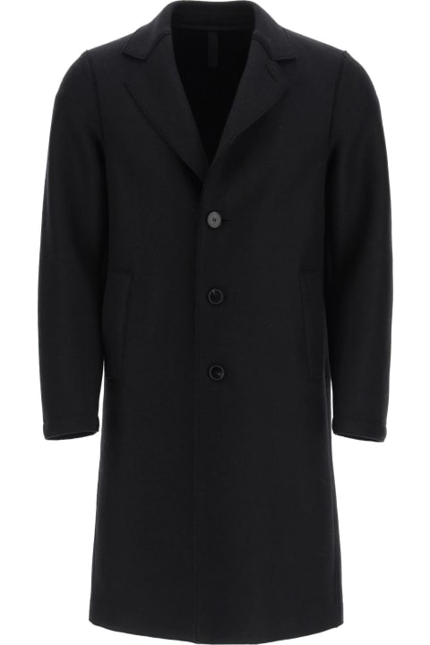 Boxy Coat In Pressed Wool