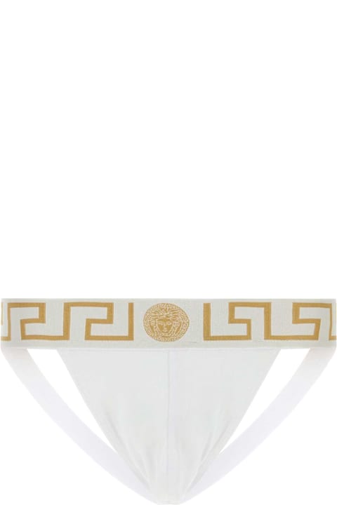 Versace Underwear for Men Versace White Stretch Cotton Brief