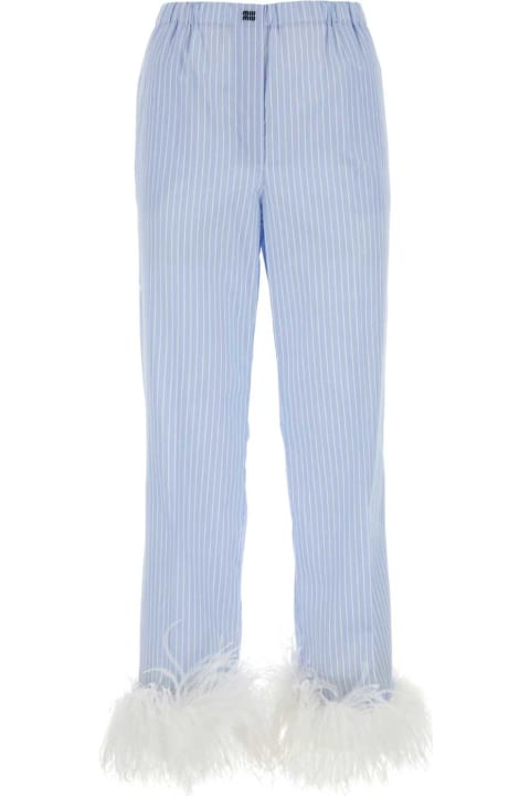 Sale for Women Miu Miu Embroidered Cotton Pant
