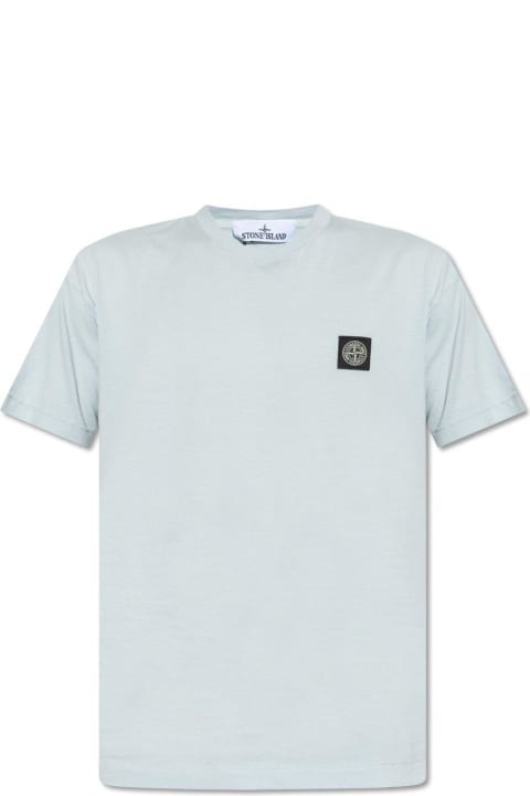 Stone Island Topwear for Men Stone Island Logo Patch Crewneck T-shirt