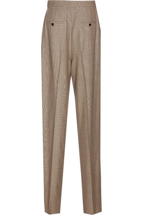 Saint Laurent Pants & Shorts for Women Saint Laurent Wide-leg In Wool Caviar Pants