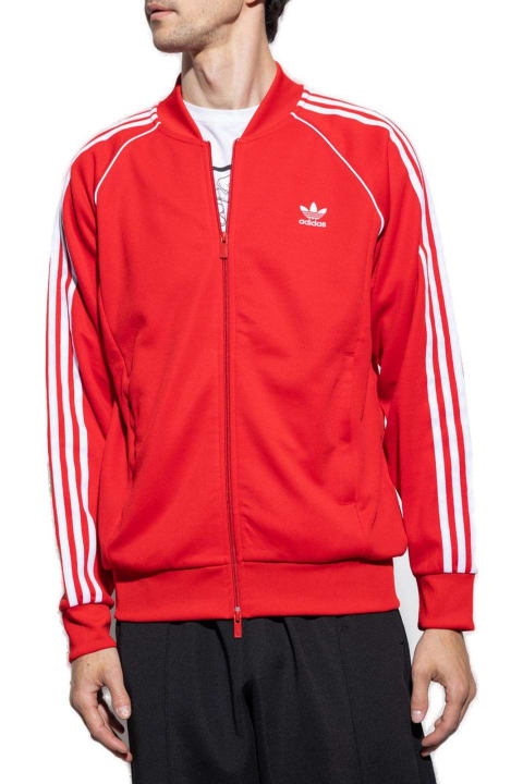Adidas Originals Fleeces & Tracksuits for Men Adidas Originals Logo Embroidered Zipped Sweatshirt