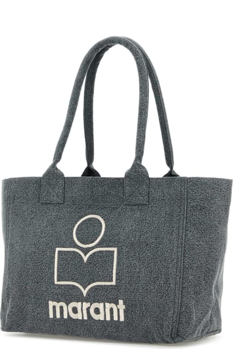 Homeware Isabel Marant Slate Cotton Yenky Zipped Shopping Bag