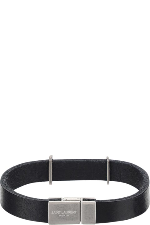 Black Leather Opyum Bracelet