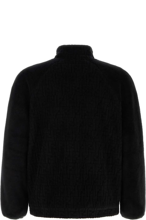 Fendi Fleeces & Tracksuits for Men Fendi Black Terry Fabric Sweatshirt