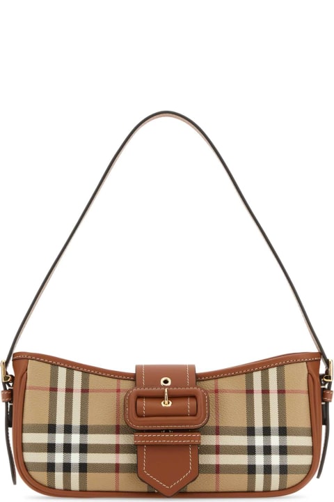 Homeware Burberry Printed Canvas Sling Shoulder Bag