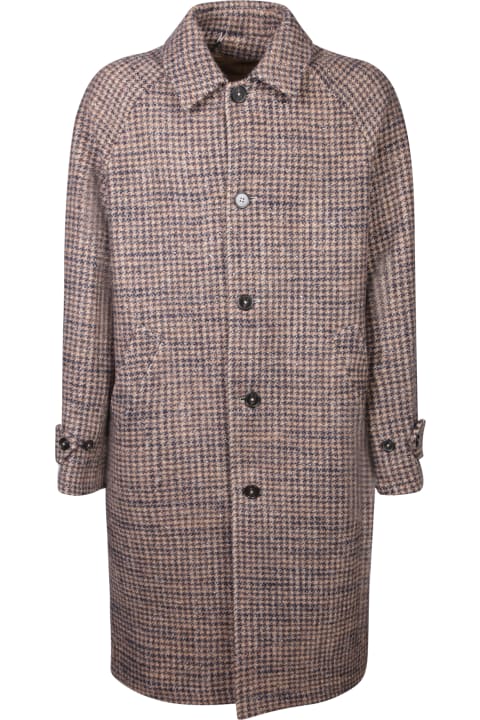 メンズ Officine Généraleのコート＆ジャケット Officine Générale Hudson Beige/brown Coat