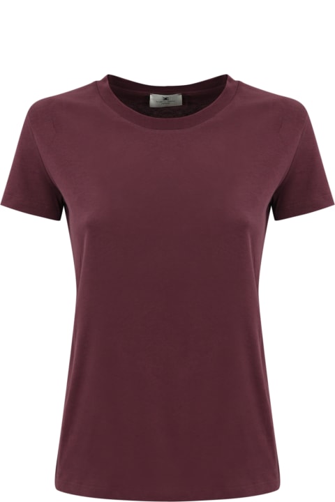 Elisabetta Franchi Topwear for Women Elisabetta Franchi Jersey T-shirt With Logo On The Sleeve