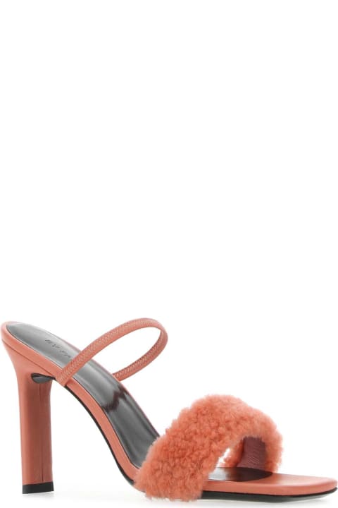 BY FAR Sandals for Women BY FAR Salmon Leather Ada Mules